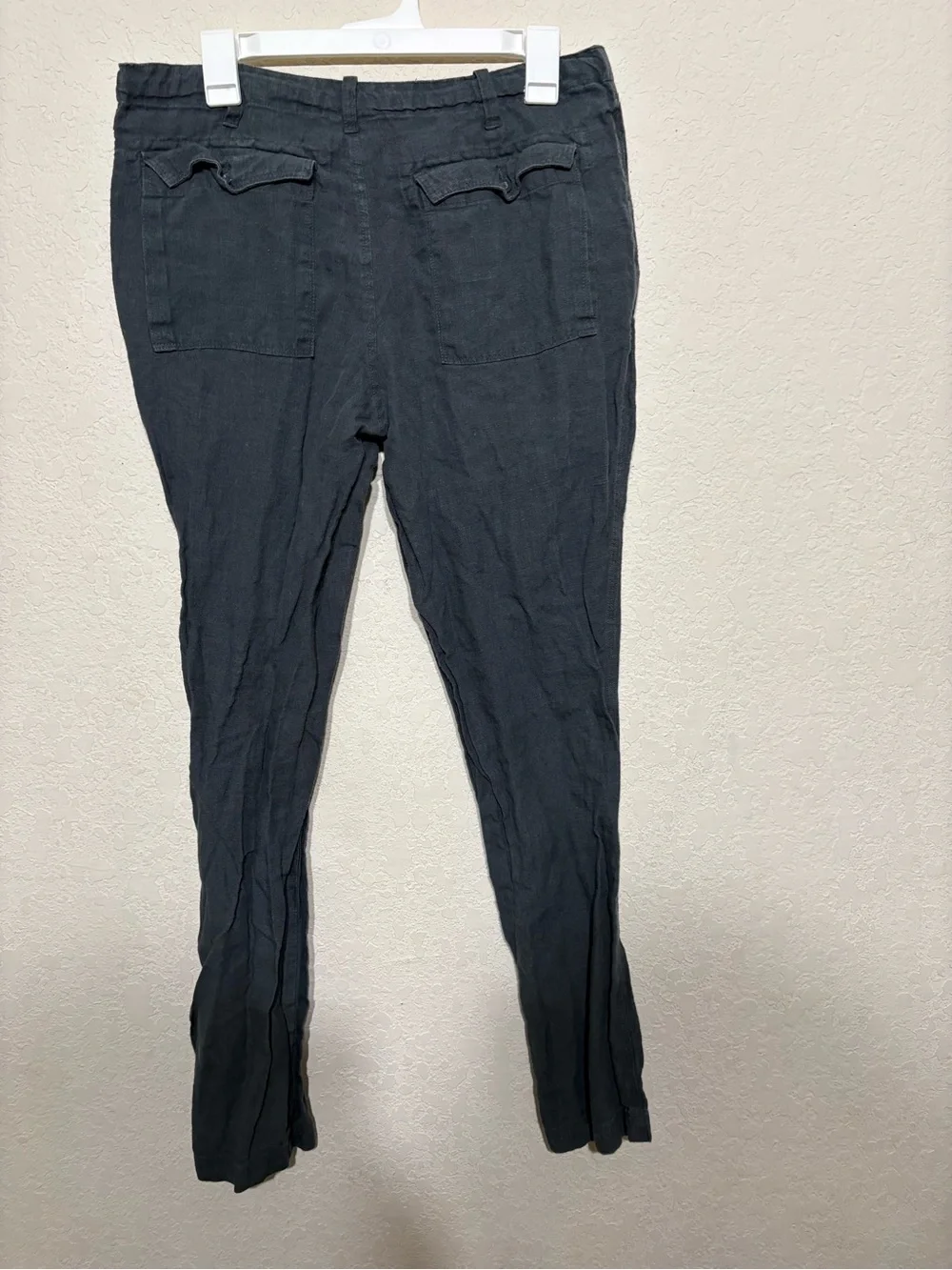 Hempest Drawstring Chinos hemp material gray/green in color